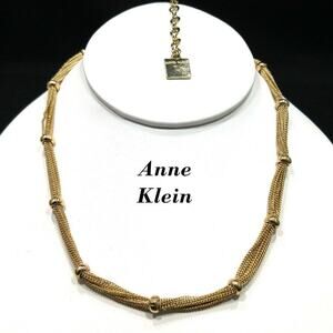 Anne Klein Multi Chain Gold Tone Beaded Necklace, 19 Inches